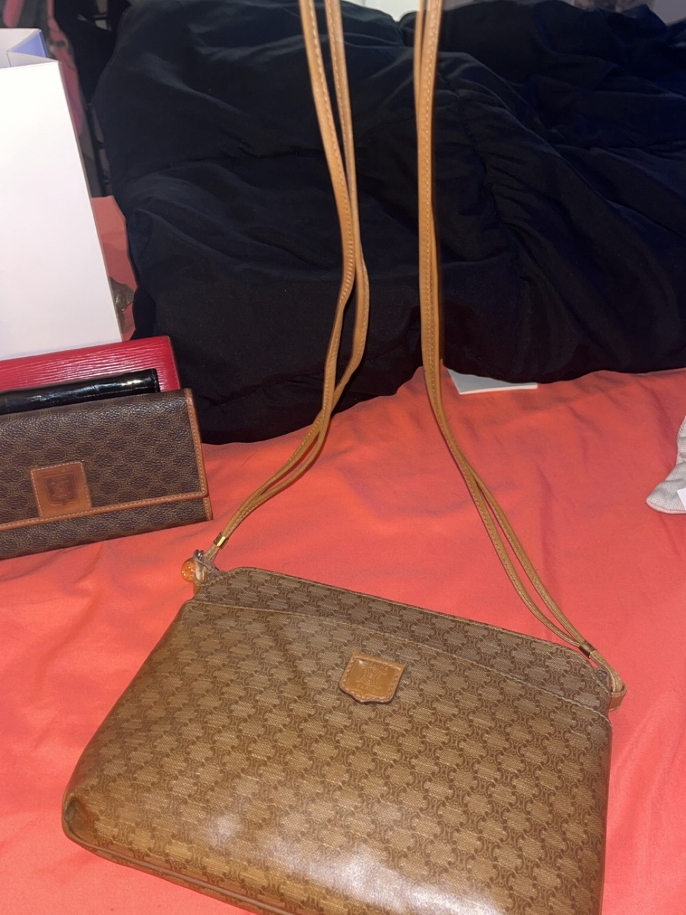 Vintage Celine Brown Monogram Crossbody Bag - Picture 12 of 12